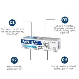 Gel Nano Bạc Fabe Bạc Giúp Giảm Viêm Da Cơ Địa, Chàm, Tay Chân Miệng