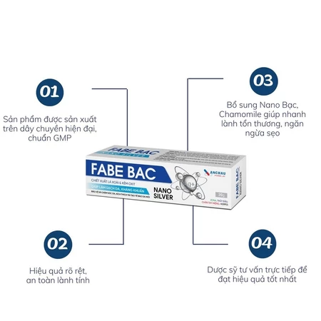 Gel Nano Bạc Fabe Bạc Giúp Giảm Viêm Da Cơ Địa, Chàm, Tay Chân Miệng