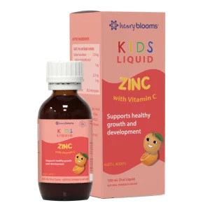 Henry Blooms Kids Liquid Zinc with Vitamin C 100mL – Hỗ Trợ Miễn Dịch, Tăng Cường Hấp Thu - Bé Từ 1T