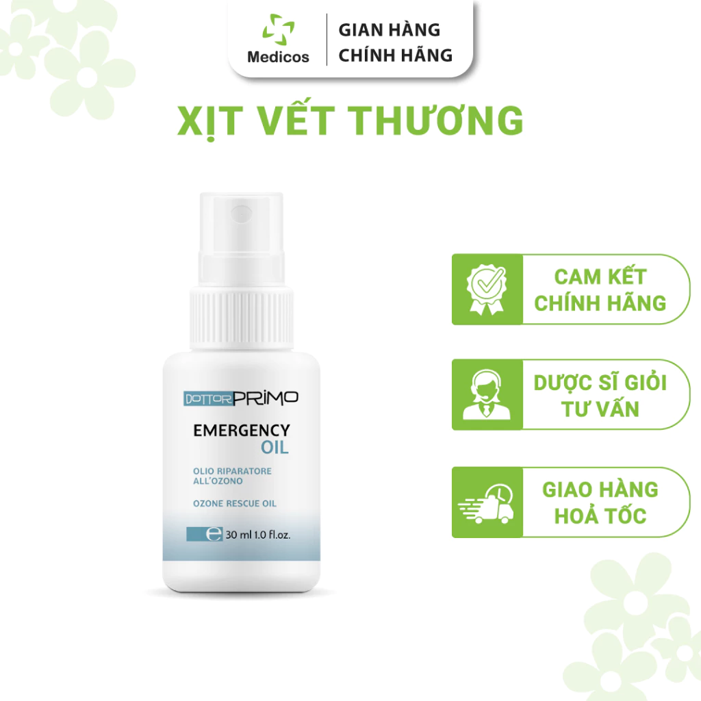 Dầu Xịt Vết Thương Mau Lành DottorPrimo Emergency Oil