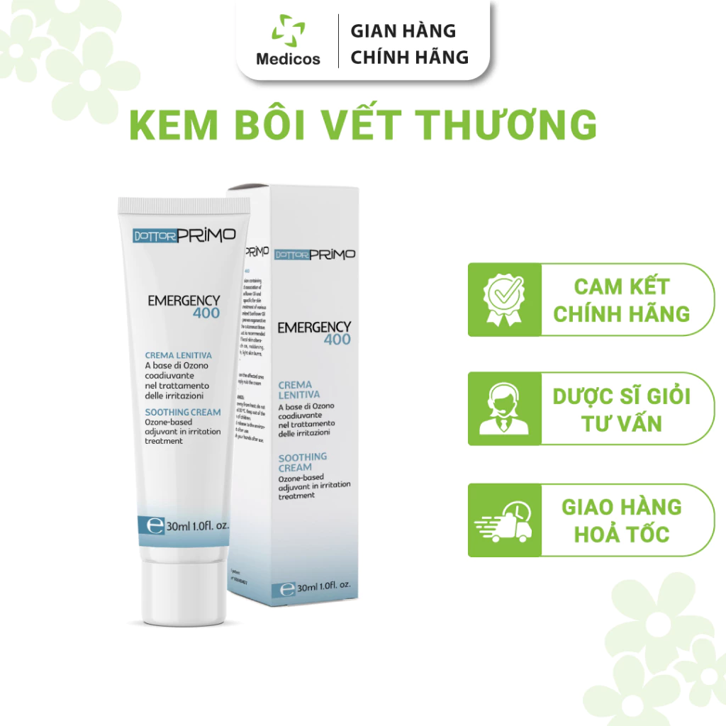Kem Bôi Vết Thương DottorPrimo Emergency 400 Giúp Vết Thương Nhanh Lành & Chống Nhiễm Trùng