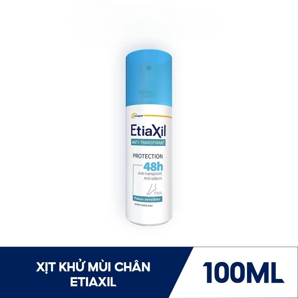 Xịt Khử Mùi và Ngăn Mồ Hôi Chân 48H Etiaxil Anti Transpirant 100ml